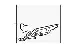 Body C-Pillar Trim Panel Bracket - Ford (PR3Z-63243C03-A) - view 6