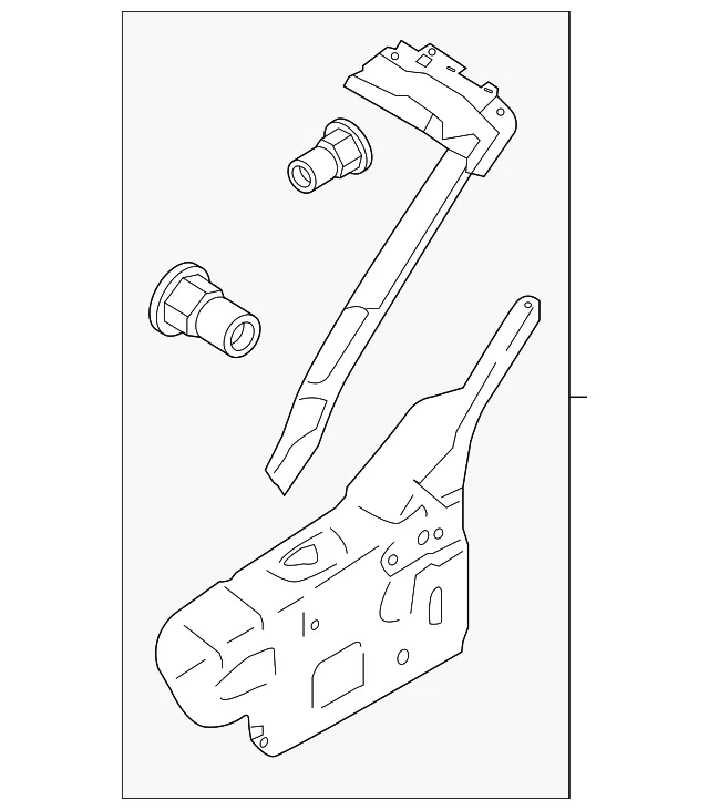 Body A-Pillar Reinforcement - Ford (PR3Z-7651186-A)