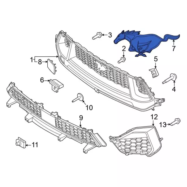 Grille Emblem - Ford (PR3Z-8A224-B) - view 3