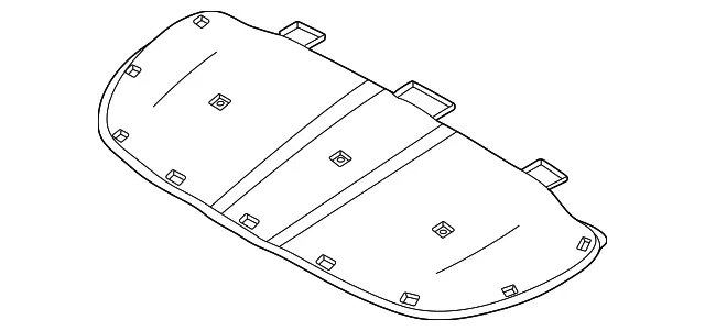 Hood Insulation Pad - Ford (R2TZ-16738-A)
