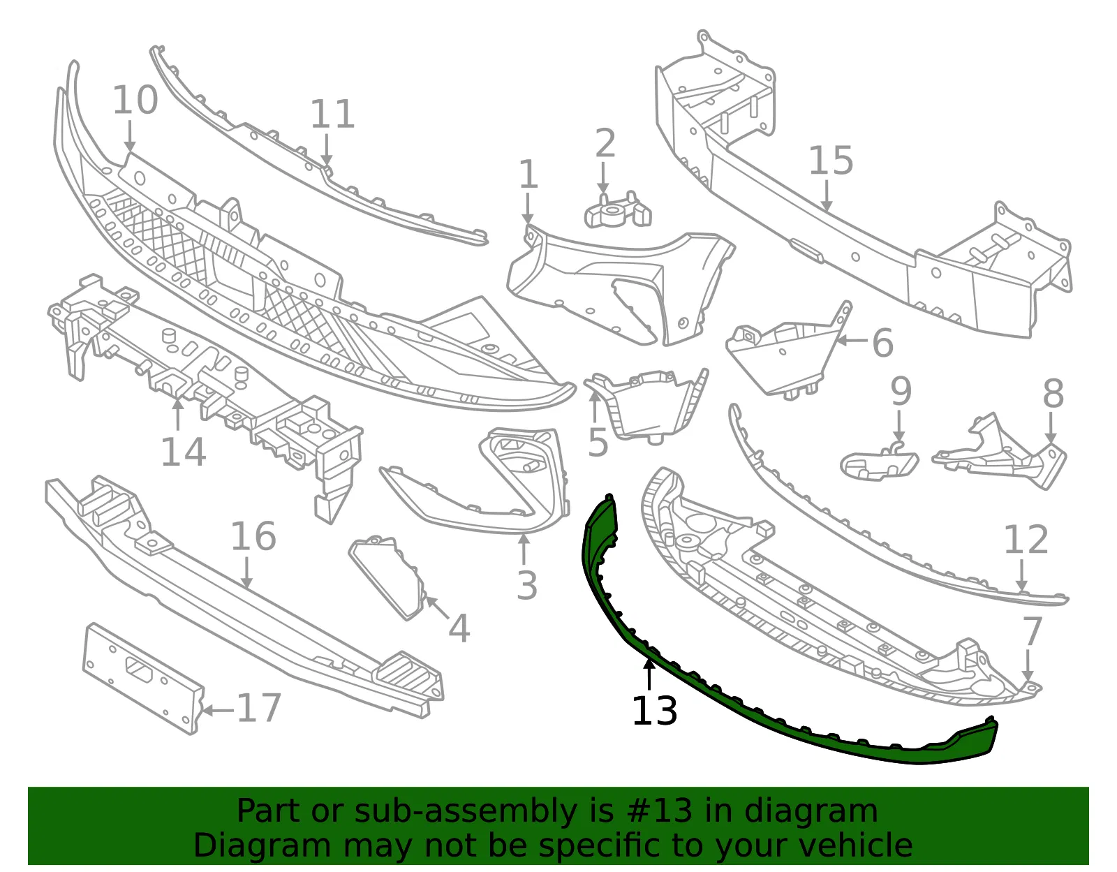 Valance - Ford (R2TZ-17626-BA) - view 2