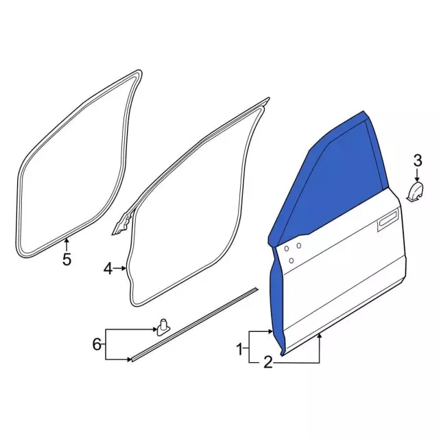 Door Shell - Ford (RL3Z-1020125-B) - view 2