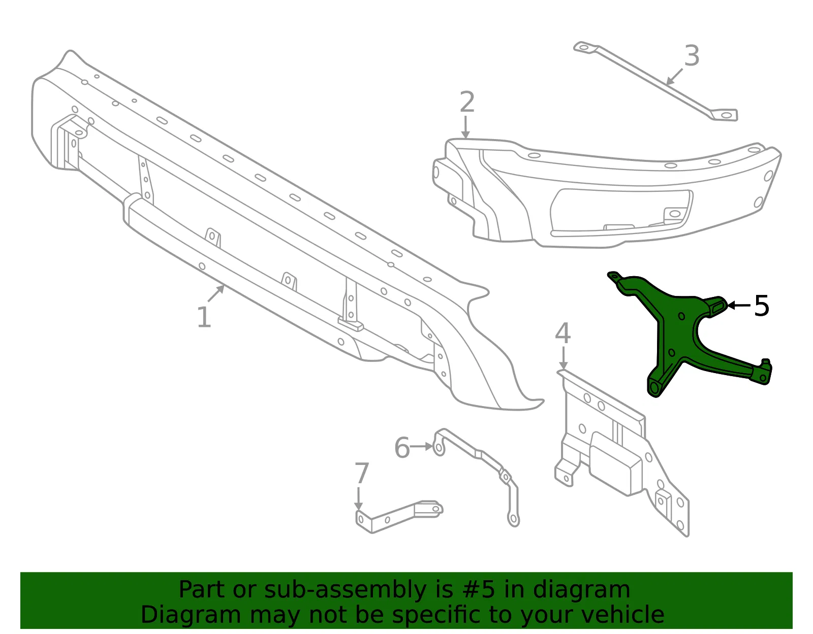 Bracket Bumper Mounting - Ford (RL3Z-17C886-C) - view 2