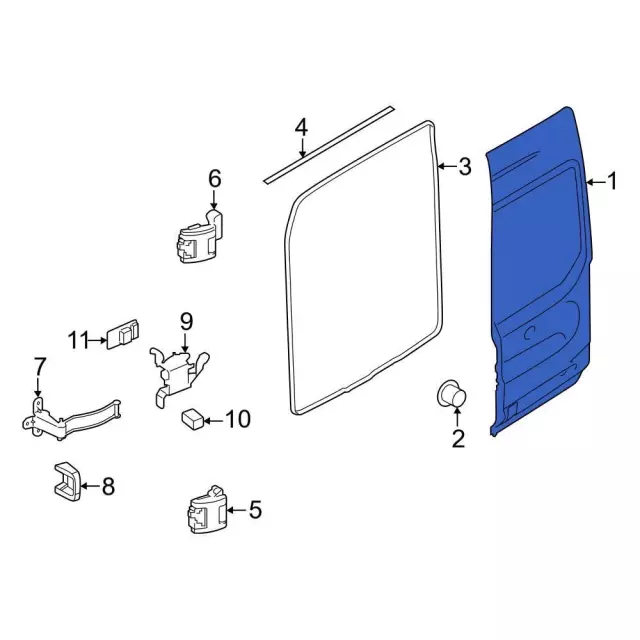 Door Shell - Ford (SK4Z-6140010-C) - view 9