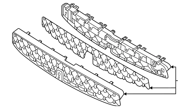 Upper Grille - Ford (SL7Z-8188-PA)