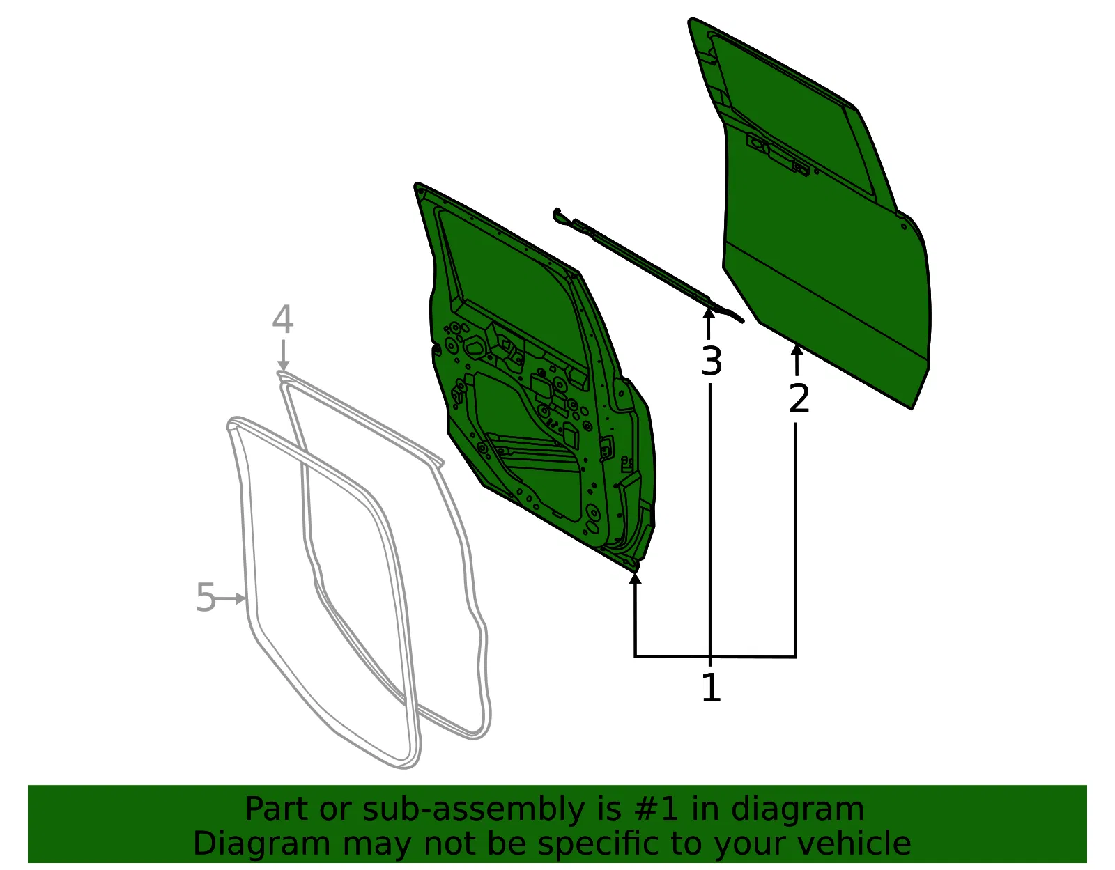 Door Shell - Ford (SZ6Z-2624630-A) - view 2
