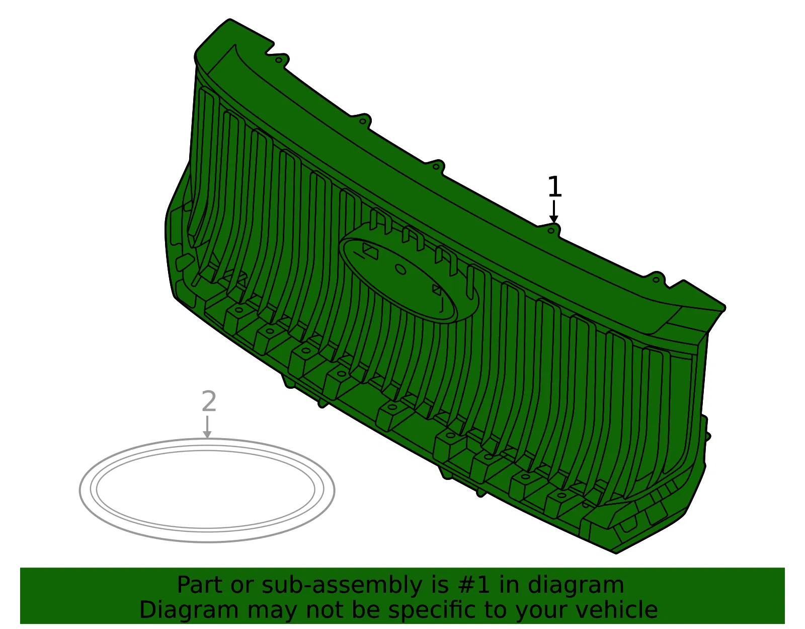 Grille Assembly - Ford (SZ6Z-8200-DA) - view 2