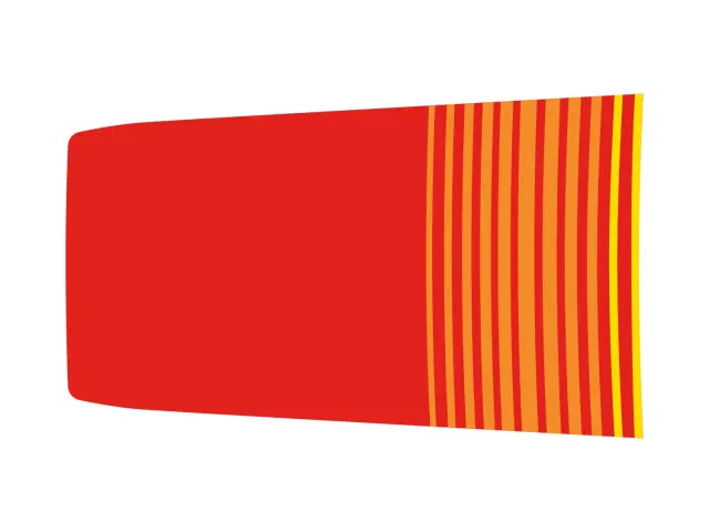 Retro Red - Orange & Yellow Hood Graphics - Ford (VR1WZ-6320000-E)