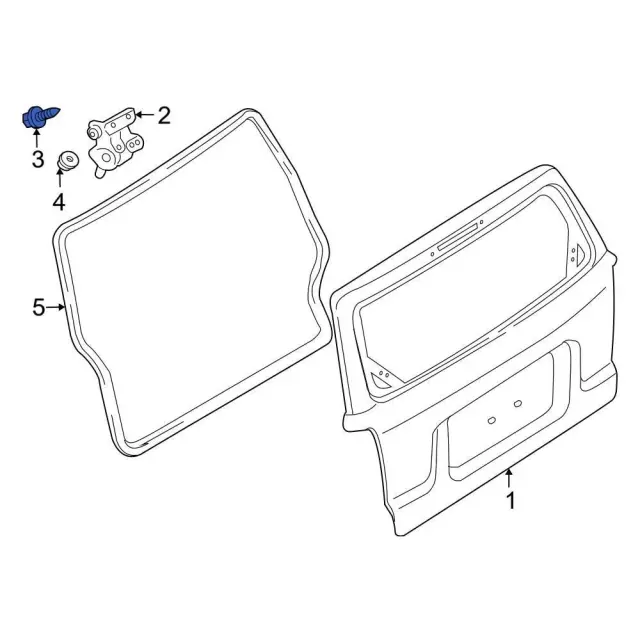 Hinge Screw - Ford (W500013S439) - view 13