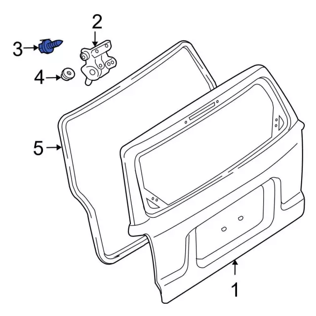 Hinge Screw - Ford (W500013S439) - view 6