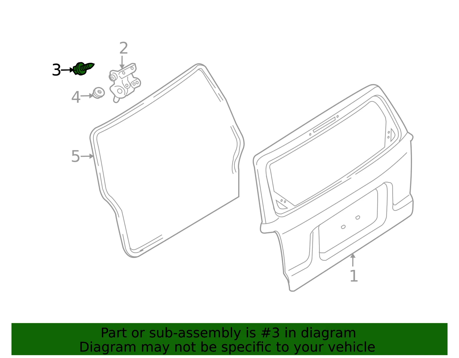 Hinge Screw - Ford (W500013S439) - view 8
