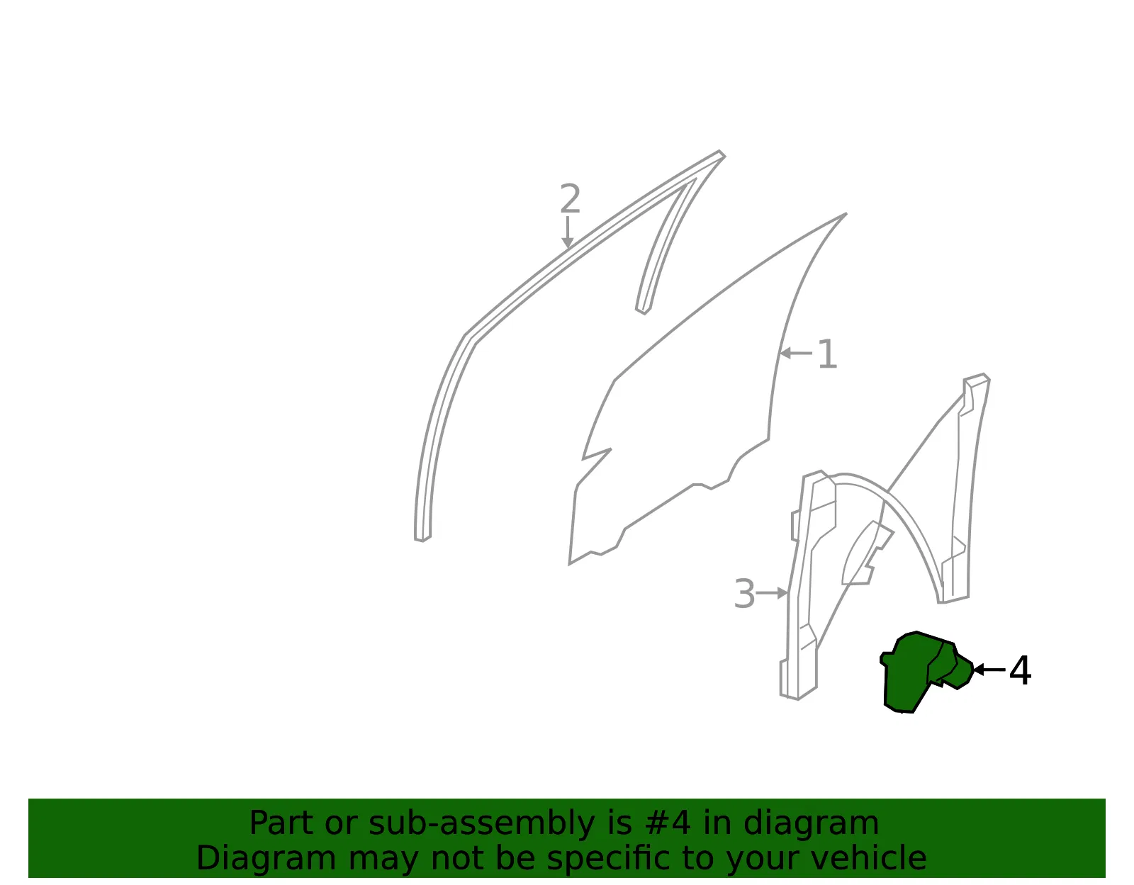 Motor Assembly Window Operating - Ford (WLM-376) - view 3