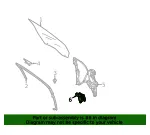 Motor Assembly Window Operating - Ford (WLM-398) - view 7