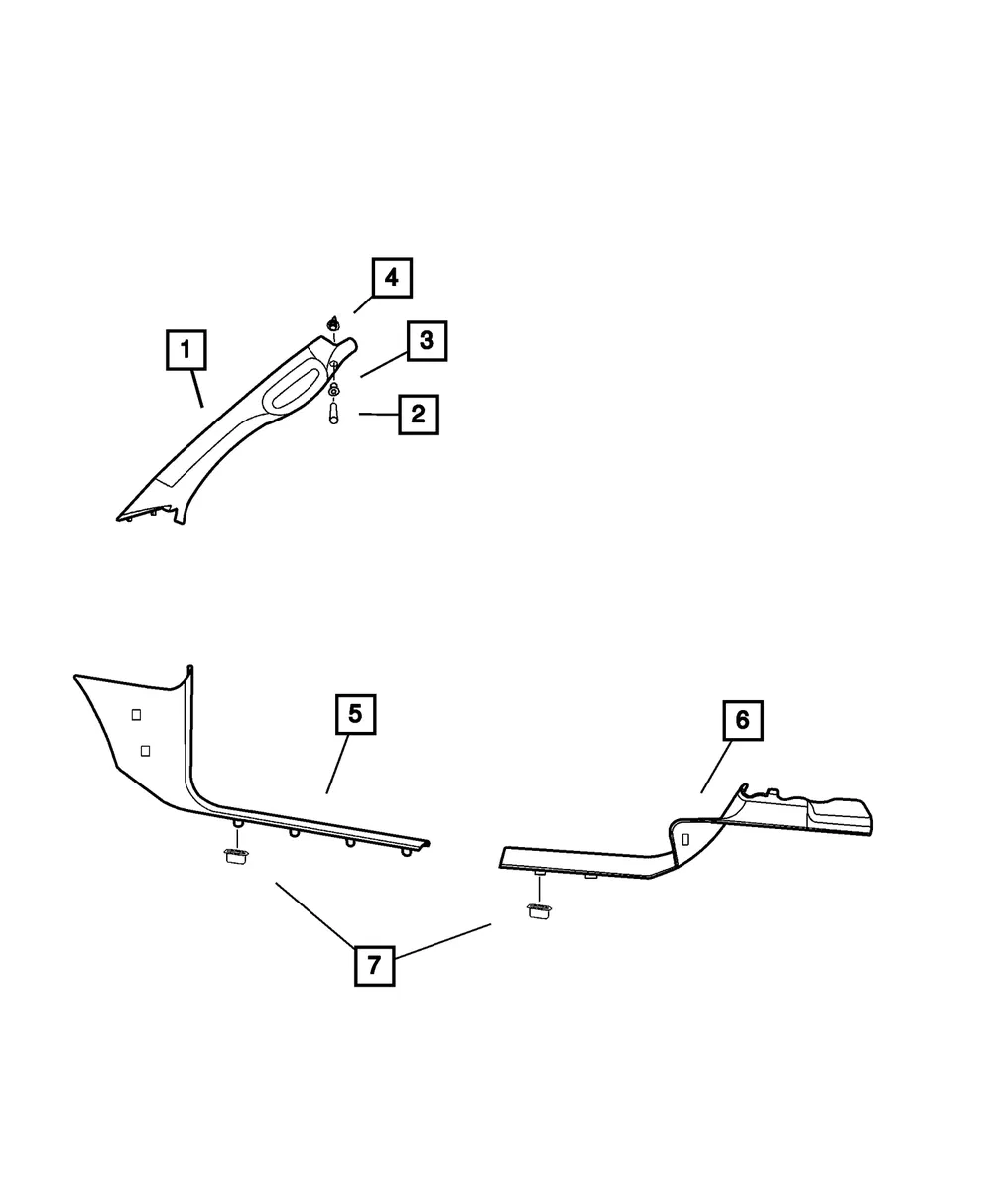A Pillar Trim Panel - Mopar (ZL39TL2AB) - view 5