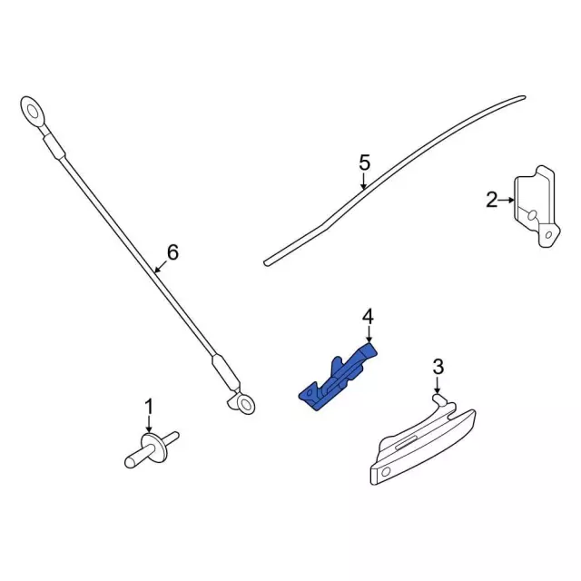 Handle Base - Ford (ab3z2143170a) - view 3