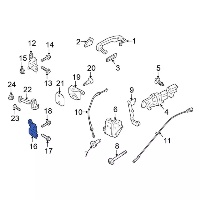 Door Hinge - Ford (ab3z2626811c) - view 14