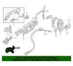 Door Hinge - Ford (ab3z2626811c) - view 22