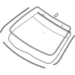 Windshield - Ford (ae5z5403100b) - view 12