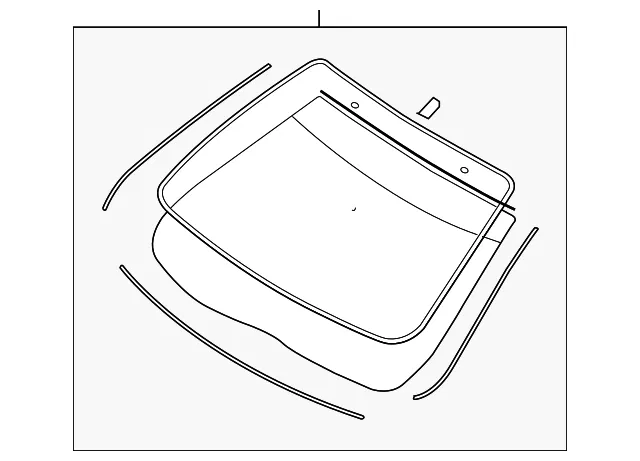 Windshield - Ford (ae5z5403100b) - view 5
