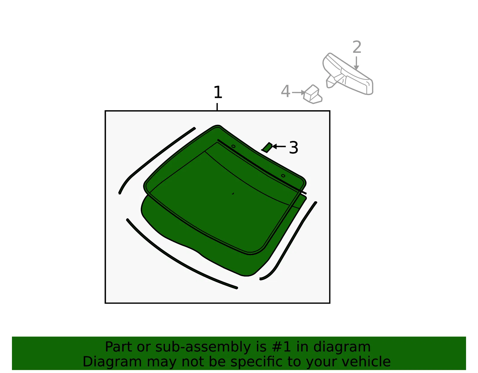 Windshield - Ford (ae5z5403100b) - view 6