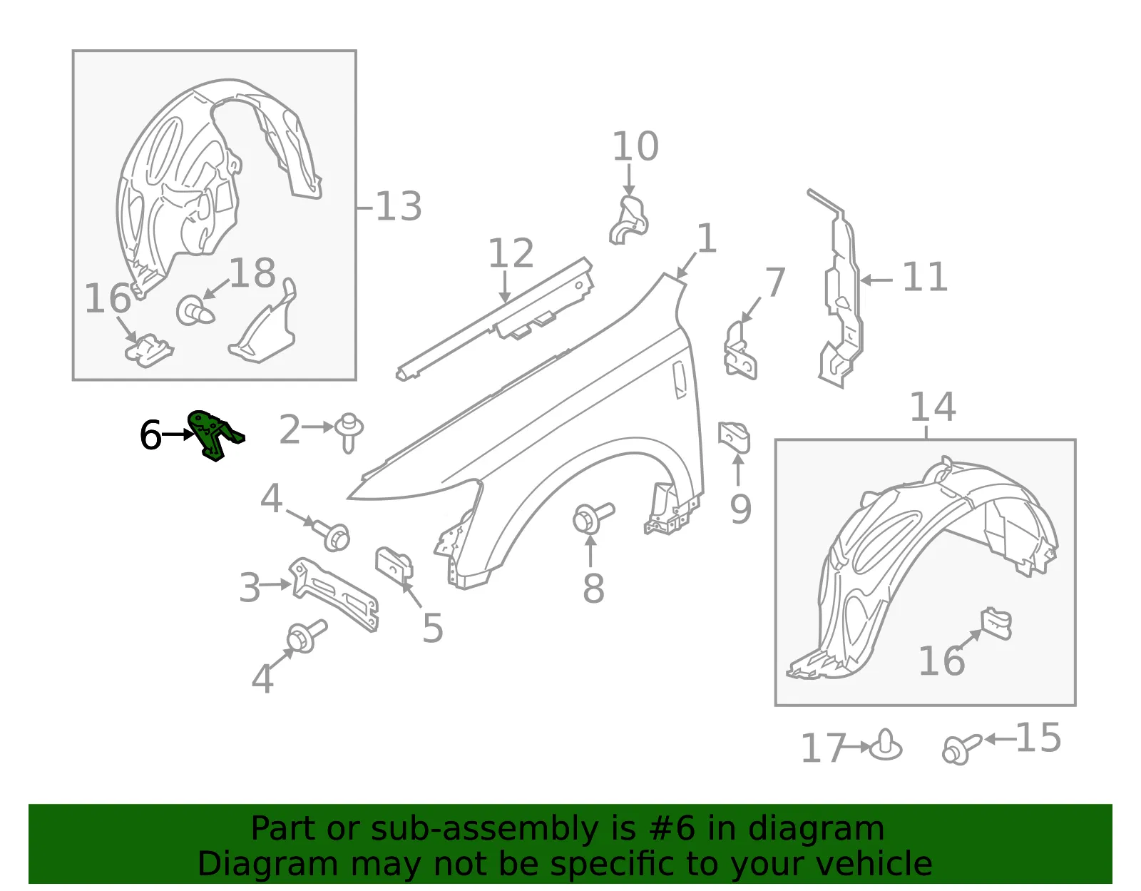 Bracket Fender Front - Ford (ae9z16c078a) - view 4