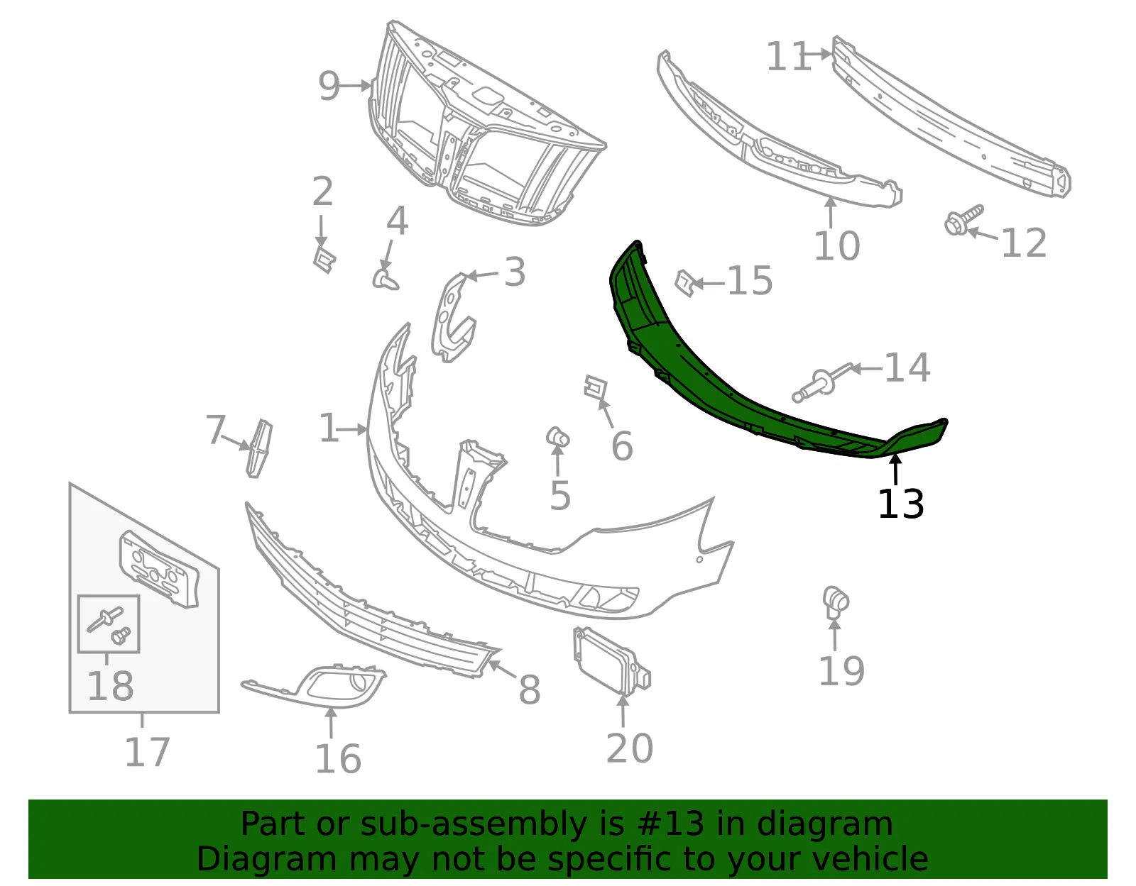 Bumper Assembly Front - Ford (ae9z17626a) - view 4