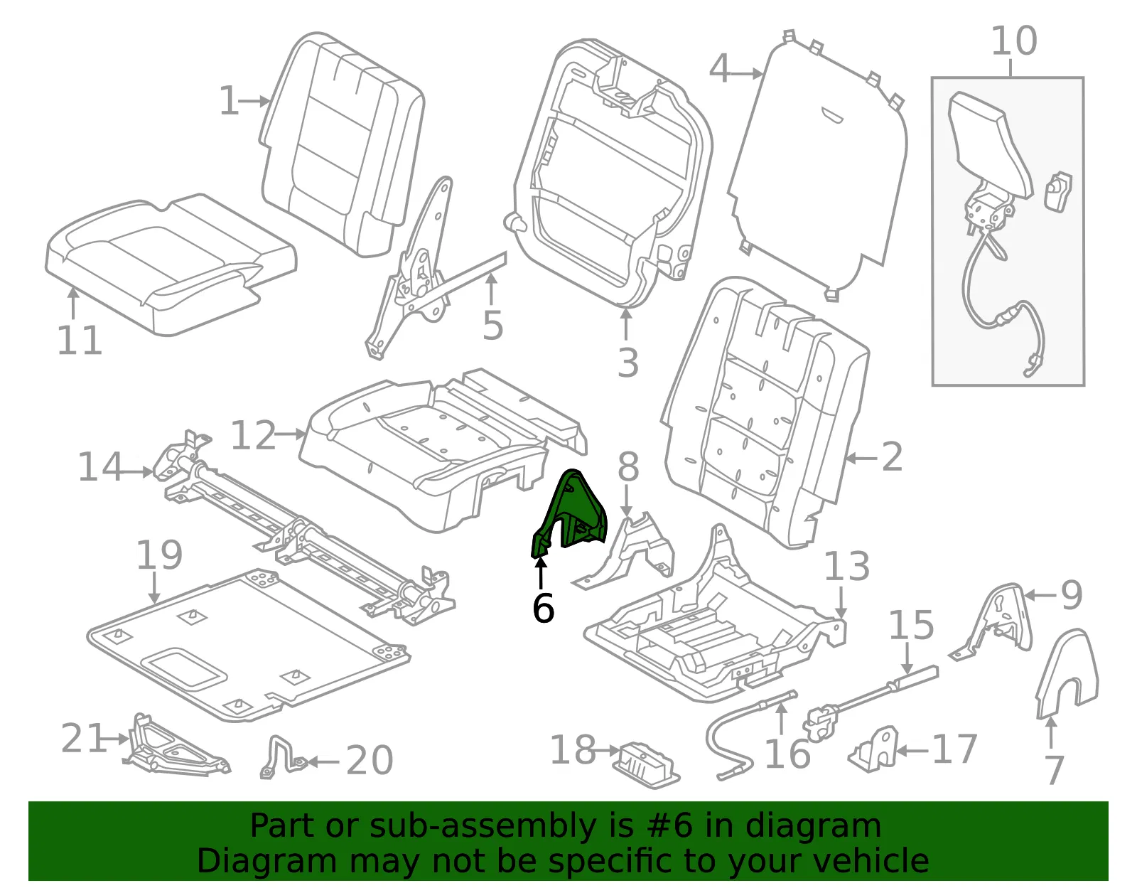 Latch Cover - Ford (ae9z7467461bd) - view 2
