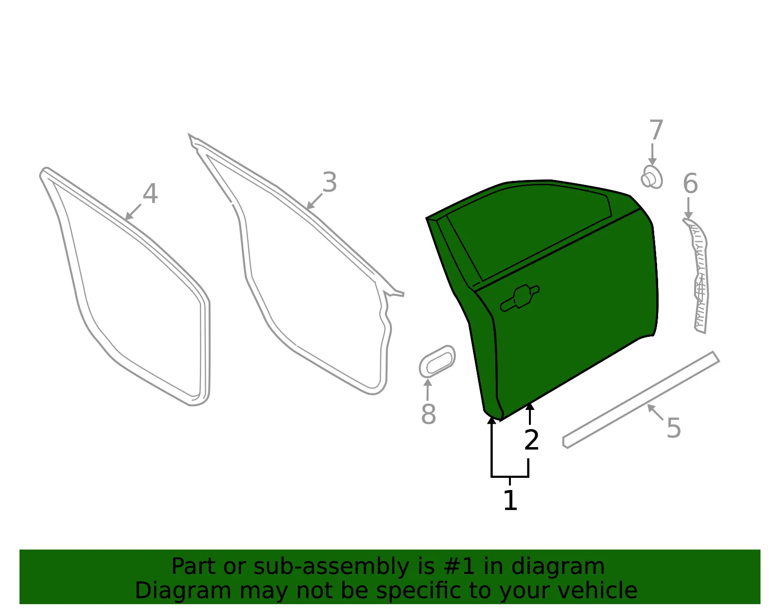 Door Shell - Ford (ag1z5420124b) - view 8