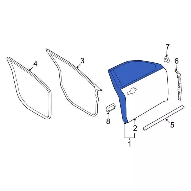 Door Shell - Ford (ag1z5420125b) - view 4