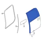 Door Shell - Ford (al3z1624630b) - view 18