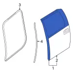 Door Shell - Ford (al3z1624630b) - view 23