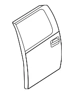 Door Shell - Ford (al3z1624630b) - view 24