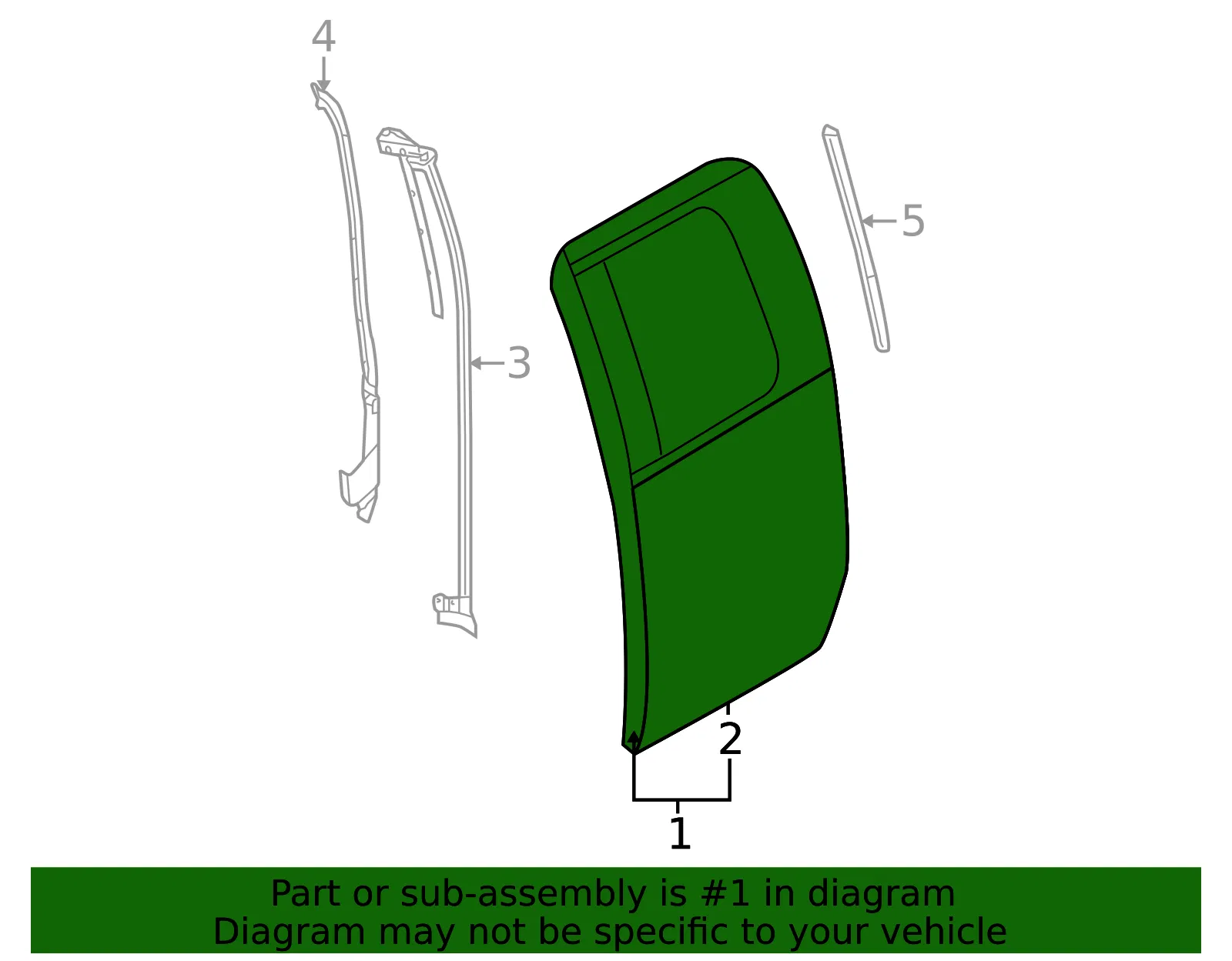 Door Shell - Ford (al3z1824630a) - view 11
