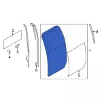 Door Shell - Ford (al3z1824630a) - view 28