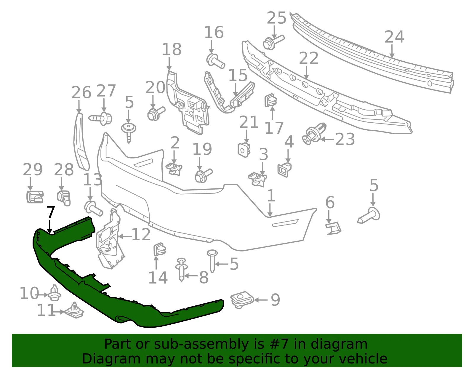 Fascia, Lower Rear Diffuser Style - Ford (ar3z17f828aa) - view 9