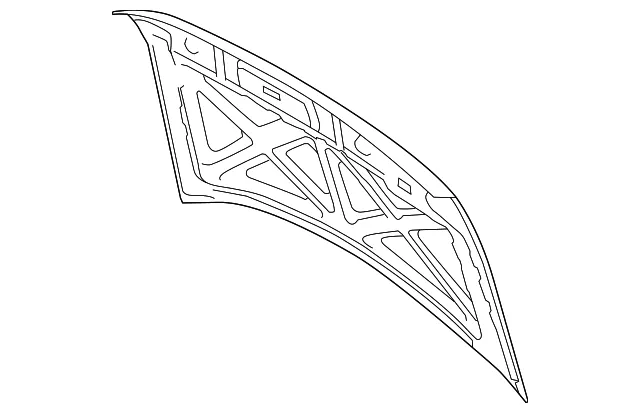 Hood Panel - Ford (ba8z16612a) - view 7