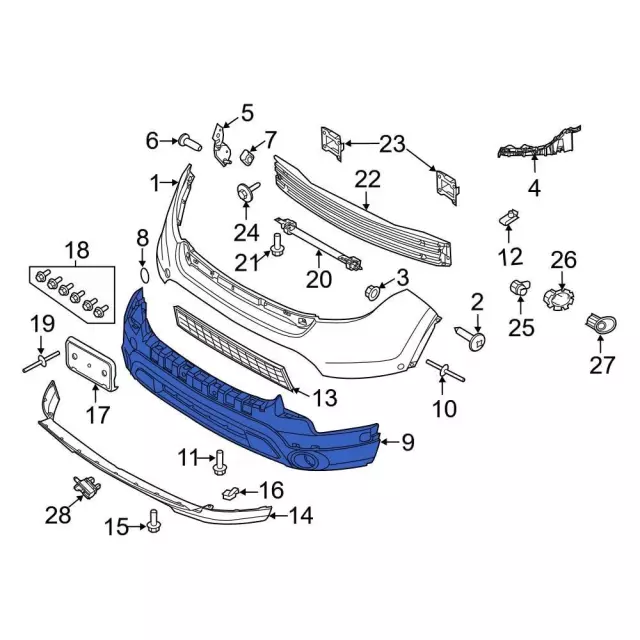 Bumper Cover - Ford (bb5z17d957bb) - view 5