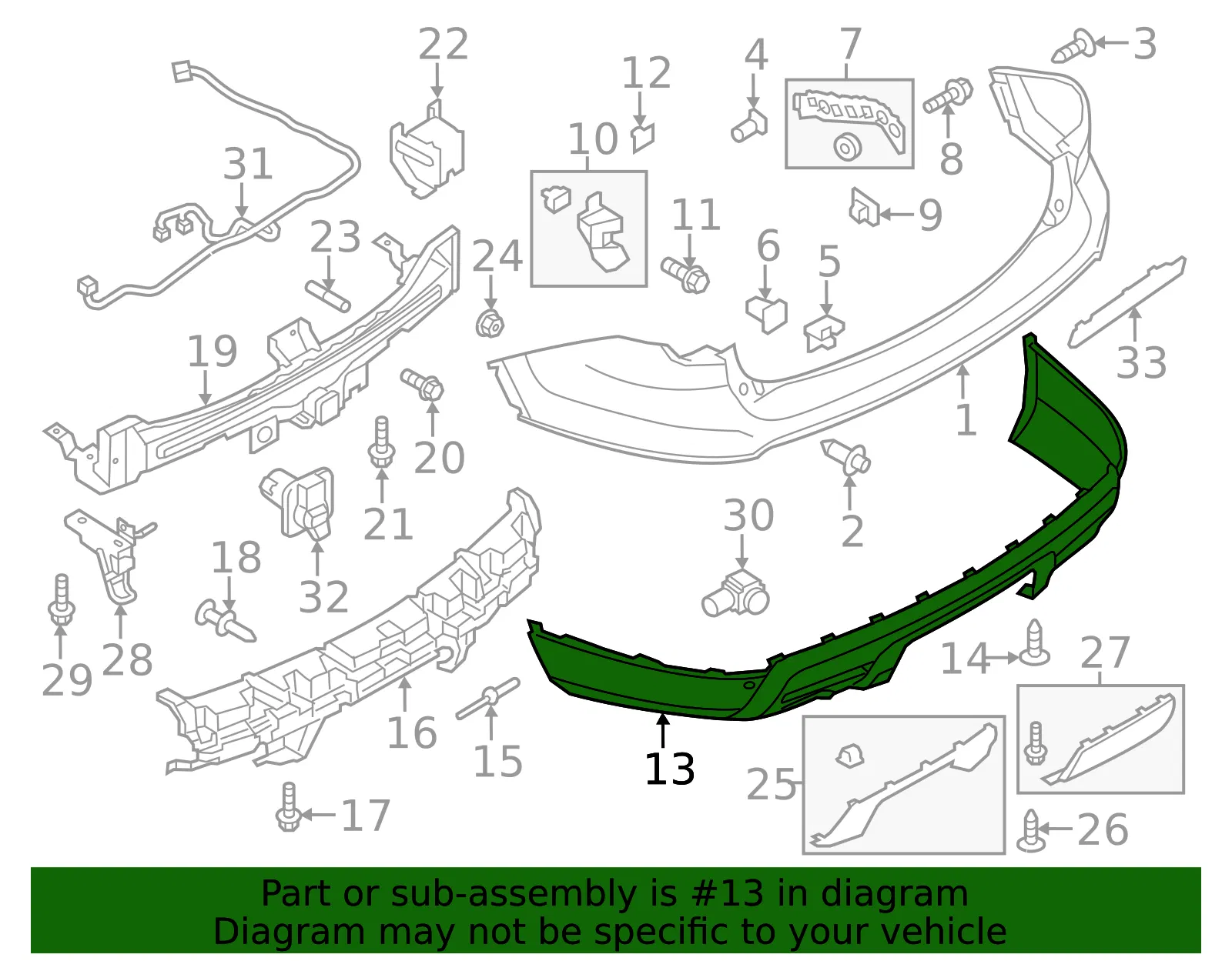 Bumper Cover - Ford (bb5z17f828ea) - view 7