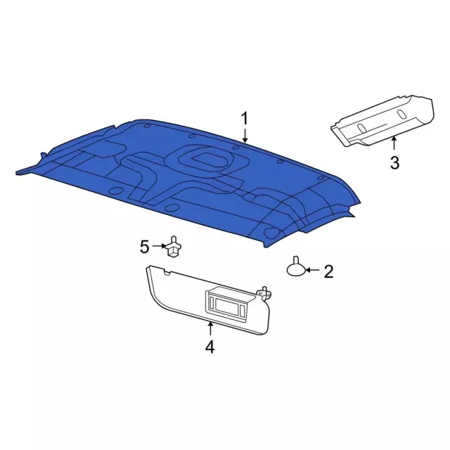Front Headliner - Ford (bc2z1551940ba) - view 3