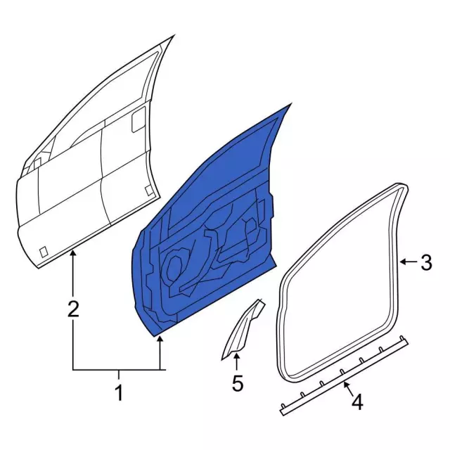 Door Shell - Ford (bc3z2824630b) - view 7