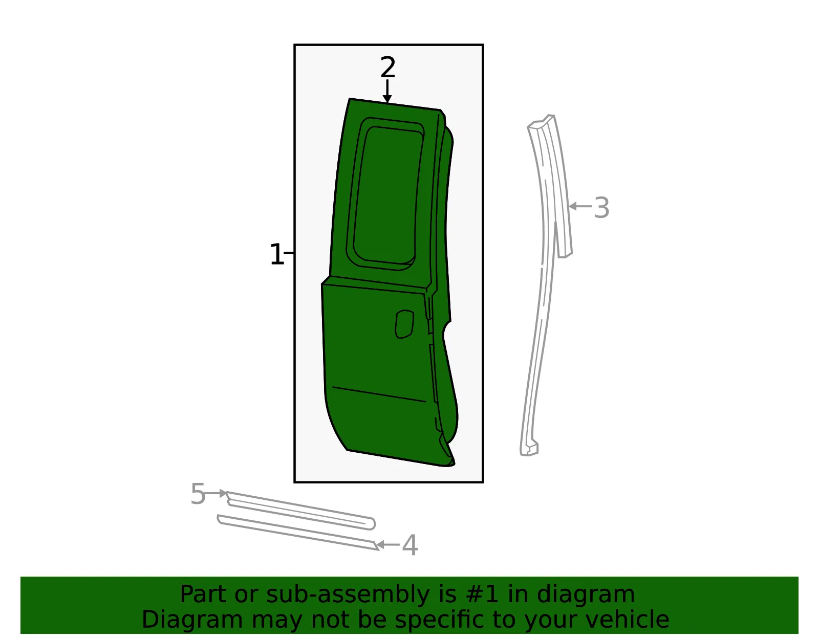Door Shell - Ford (bc3z2824630b) - view 9