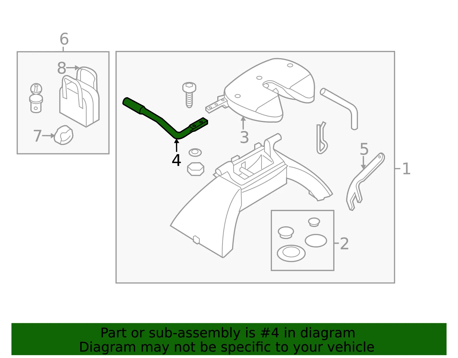 Release Handle - Ford (bc3z5k082a) - view 6