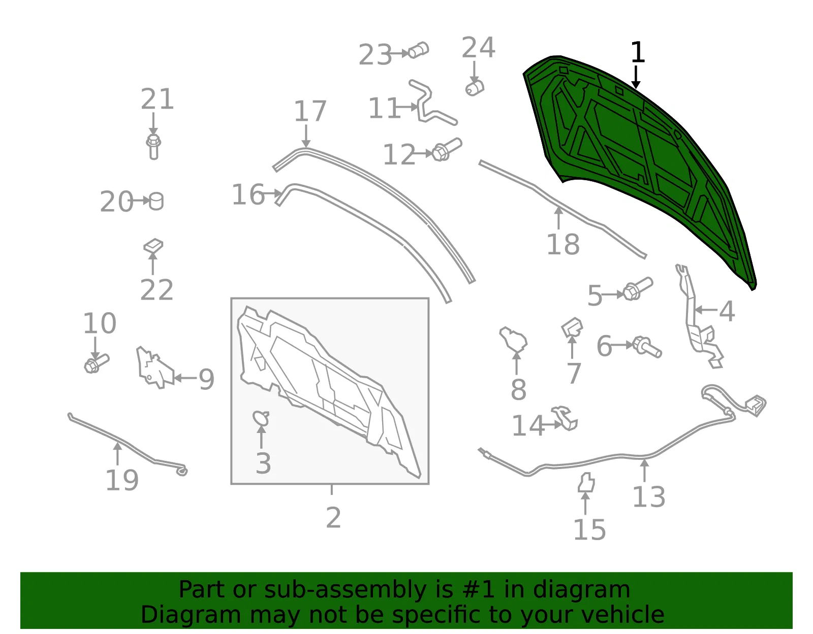 Hood Panel - Ford (be5z16612a) - view 8