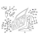 Handle, Inside Nut - Ford (be8z00811a) - view 21