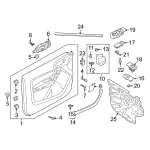 Handle, Inside Nut - Ford (be8z00811a) - view 22