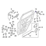 Handle, Inside Nut - Ford (be8z00811a) - view 24