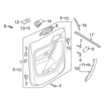 Handle, Inside Nut - Ford (be8z00811a) - view 25