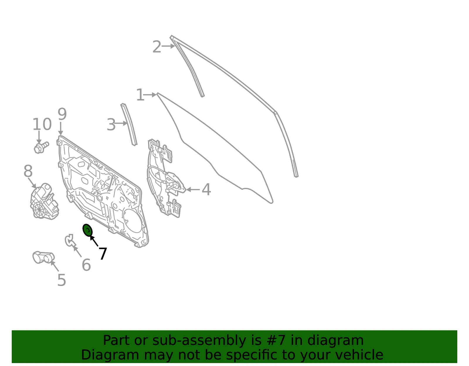 Window Handle Escutcheon - Ford (be8z5823370ab) - view 5