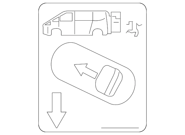 Engine Decal - Ford (bk2z99219a60a) - view 2