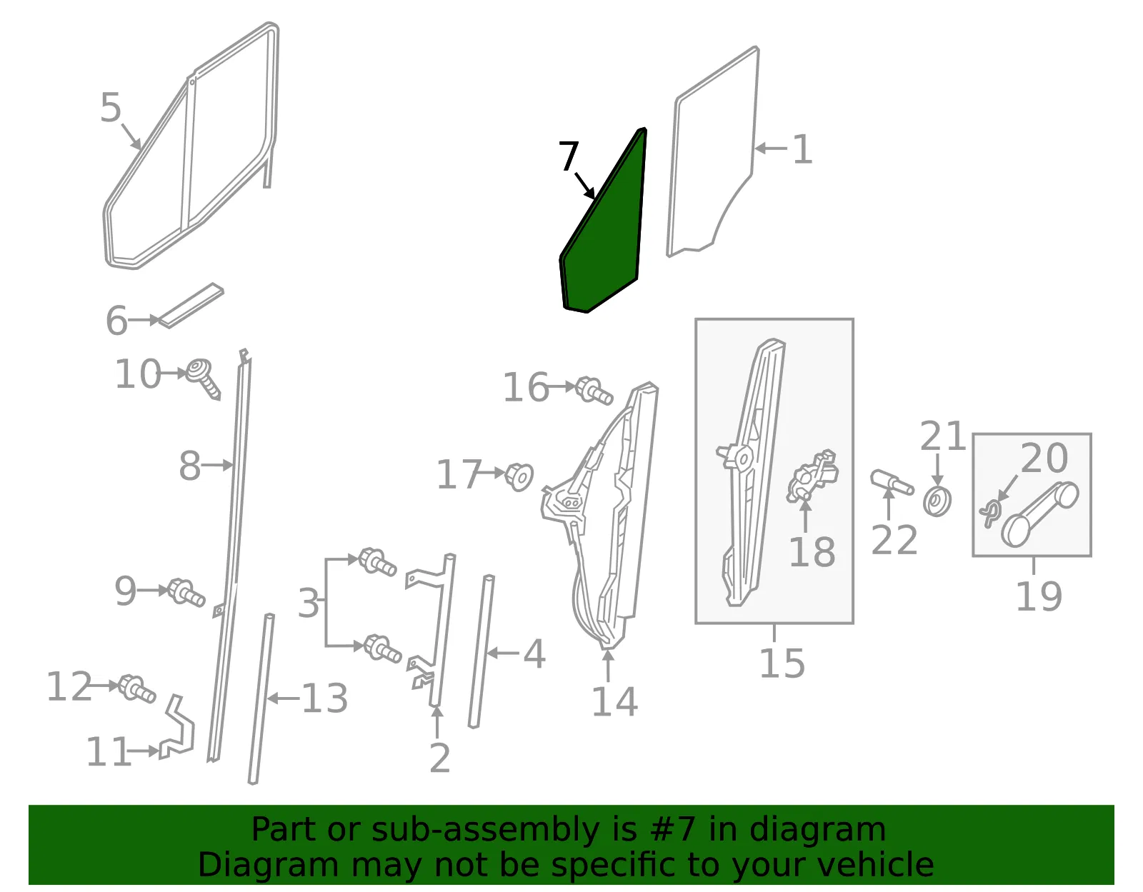 Vent Window Assembly - Ford (bk3z6121412c) - view 5